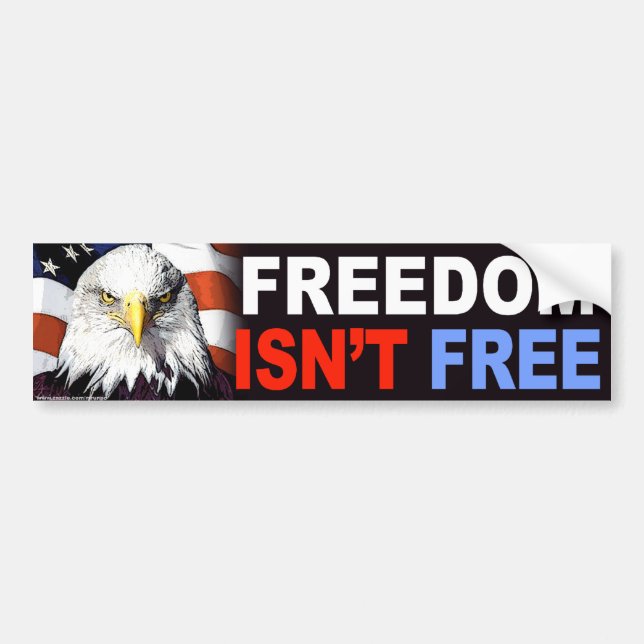 autocollant anti-Obama "La liberté n'est pas libre (Devant)