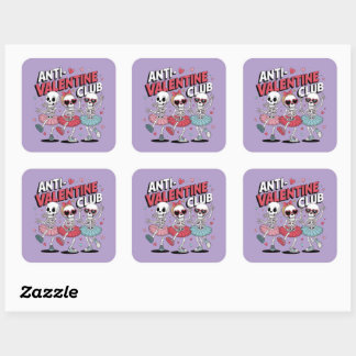 Autocollant Anti Saint-Valentin Girls Club | Autoc