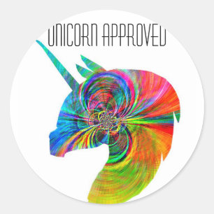 Autocollant approuvé par la Unicorne