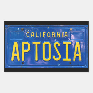 Autocollant Aptosia bleu