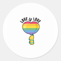 Autocollant arc-en-ciel (rond)