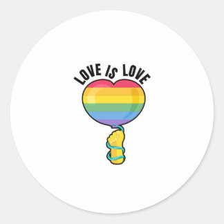 Autocollant arc-en-ciel (rond)