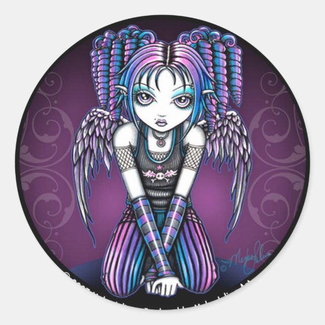 Autocollant Ariel rose Emo Angel (Devant)
