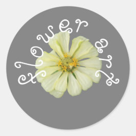 Autocollant Art Fleur Blanche
