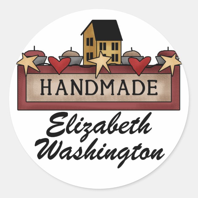 Autocollant artisanal / artisanat par SRF (Devant)