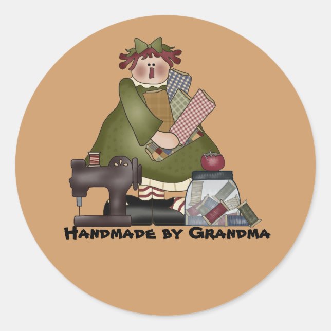 autocollant artisanal par grand-mère (Devant)