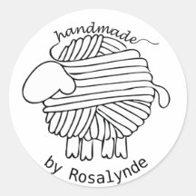 Autocollant "artisanal par" pour mouton à fils