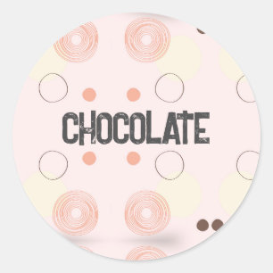 Autocollant au chocolat