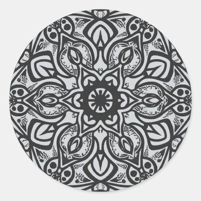 autocollant, autocollant de design d'art mandala,  (Devant)