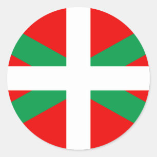 Autocollant avec Drapeau Basque "Ikkurina"