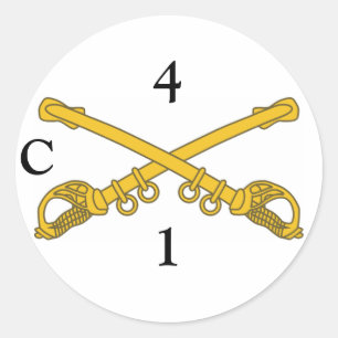 Autocollant avec insigne 4cv, 4, 1, C