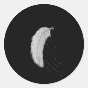Autocollant avec plume
