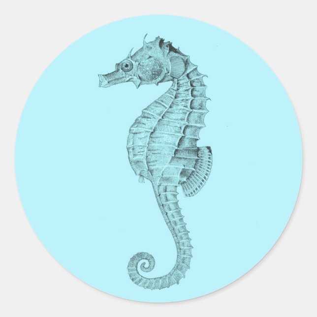 Autocollant Azure Seahorse (Devant)
