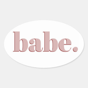 Autocollant Babe