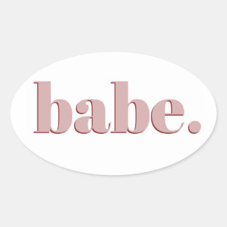 Autocollant Babe