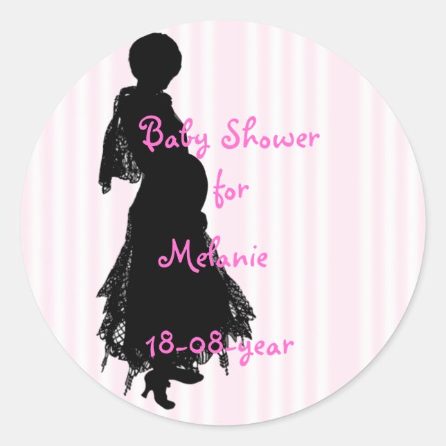 autocollant baby shower (Devant)