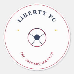 Autocollant Balle de Football Liberty FC Fan de