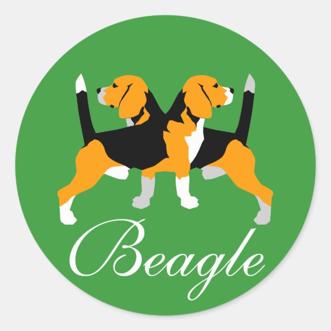 Autocollant Beagle (Devant)