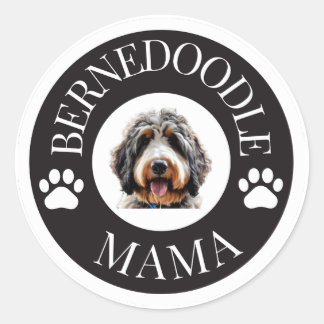 Autocollant Bernedoodle Mama
