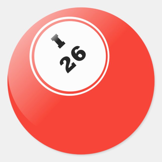 Autocollant Bingo I-26 (Devant)