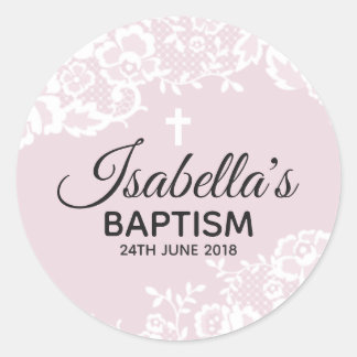 Autocollant blanc pourpre