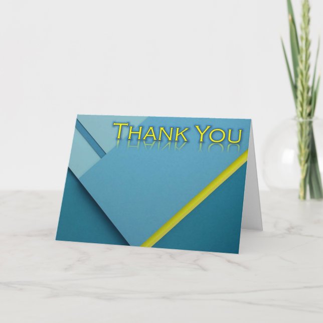 Autocollant bleu et jaune Merci officiel (Devant)