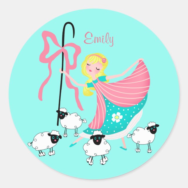 Autocollant Bo Peep personnalisé (Devant)