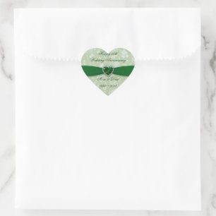 Autocollant Bold Damask 55th Mariage Anniversary