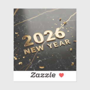 Autocollant Bonne Année 2026