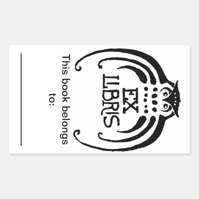 Autocollant Bookplate (Devant)