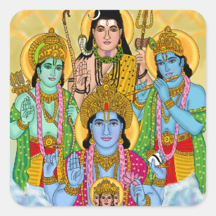 Autocollant Brahma Vishnu Shiva Ram Krishna