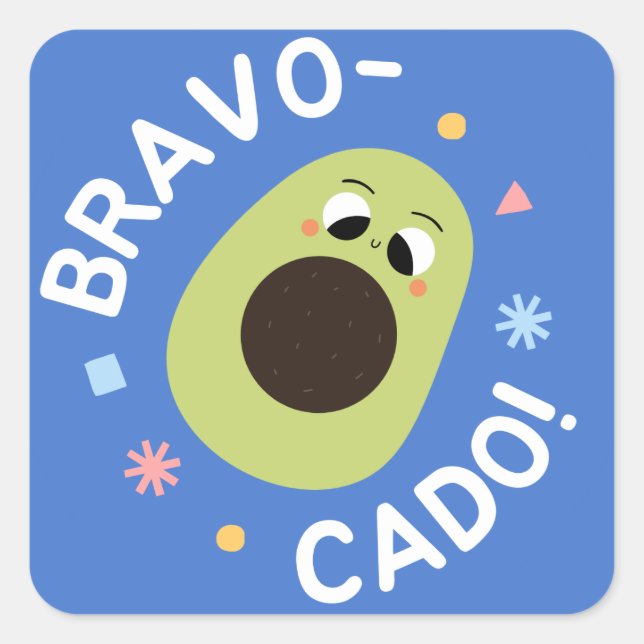 Autocollant Bravo Cado - Avocat (Devant)