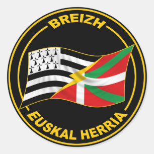 Autocollant breton et basque