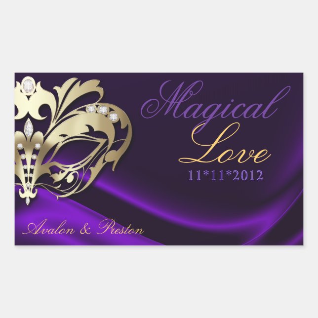 Autocollant Buffet Purple Masquerade Gold Candy (Devant)