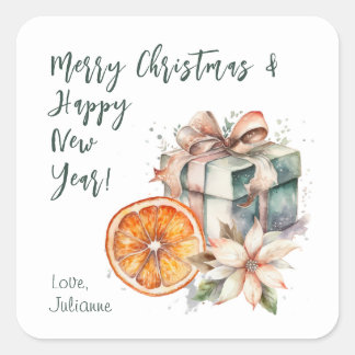 Autocollant cadeau de Noël