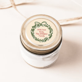 Autocollant cadeau de Noël Vintage tiré à la main