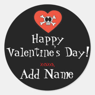 Autocollant cadeau Funky Valentine