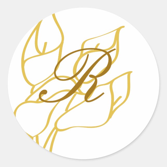 Autocollant Calla Lily (Devant)