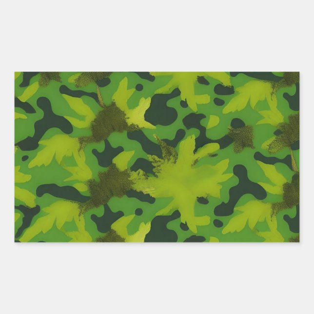 Autocollant Camo de la forêt verte Ammo Can Stocka (Devant)