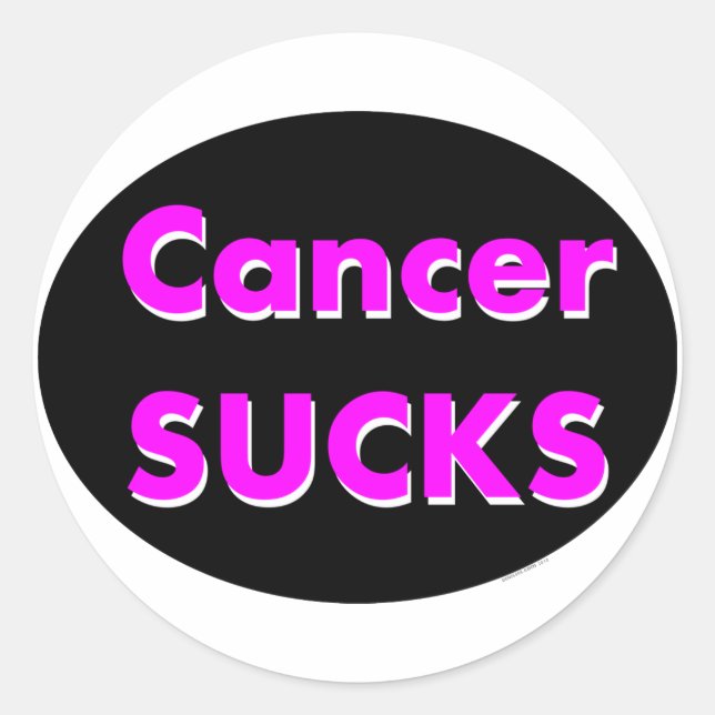 autocollant 'cancer suceur' (Devant)