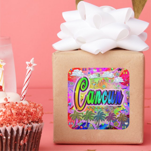 Autocollant Cancun Vista Express (Fête)