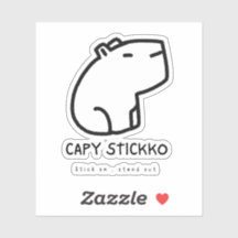 Autocollant Capy Stickko personnalisé