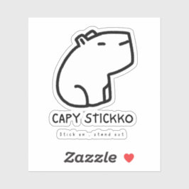Autocollant Capy Stickko personnalisé