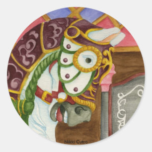 Autocollant Carousel Horse