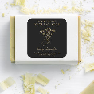 Autocollant Carré à base de plantes + d'appothécai