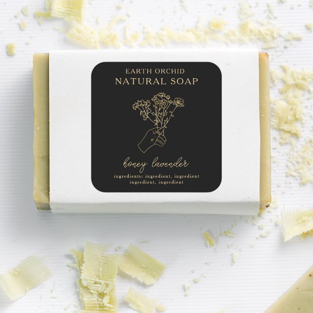 Autocollant Carré à base de plantes + d'appothécai (Créateur téléchargé)