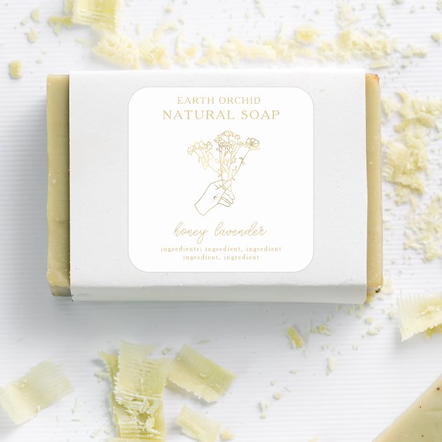 Autocollant Carré à base de plantes + d'appothécai (Créateur téléchargé)