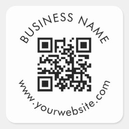 Autocollant Carré de code QR personnalisé