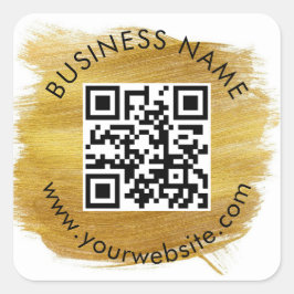 Autocollant Carré de code QR personnalisé