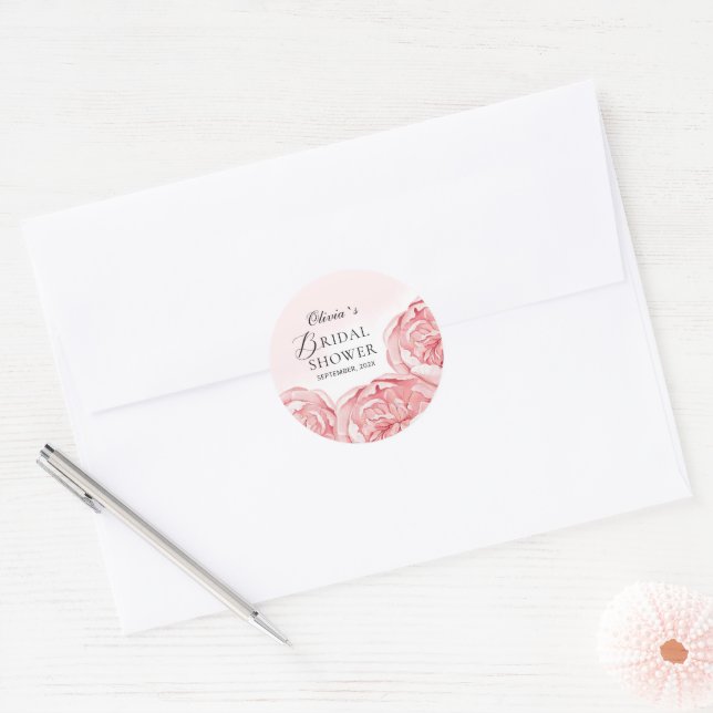 Autocollant carré de mariage moderne  (Enveloppe)